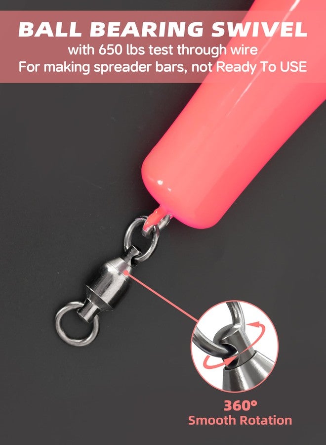 BLUEWING Deluxe Trolling Birds 7.28in Bird Fishing Teaser 1pc Trolling Lure for Tuna Marlin Mahi, Starboard-Pink - Image 3